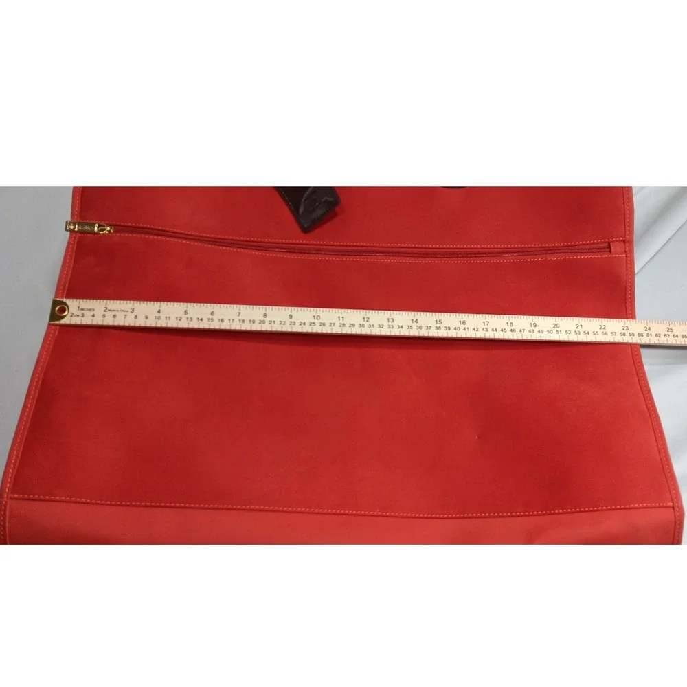 Diane von Furstenberg Red Garment Bag Carry On Travel Luggage Bag